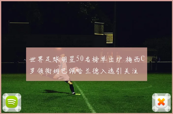 世界足球明星50名榜单出炉 梅西C罗领衔姆巴佩哈兰德入选引关注